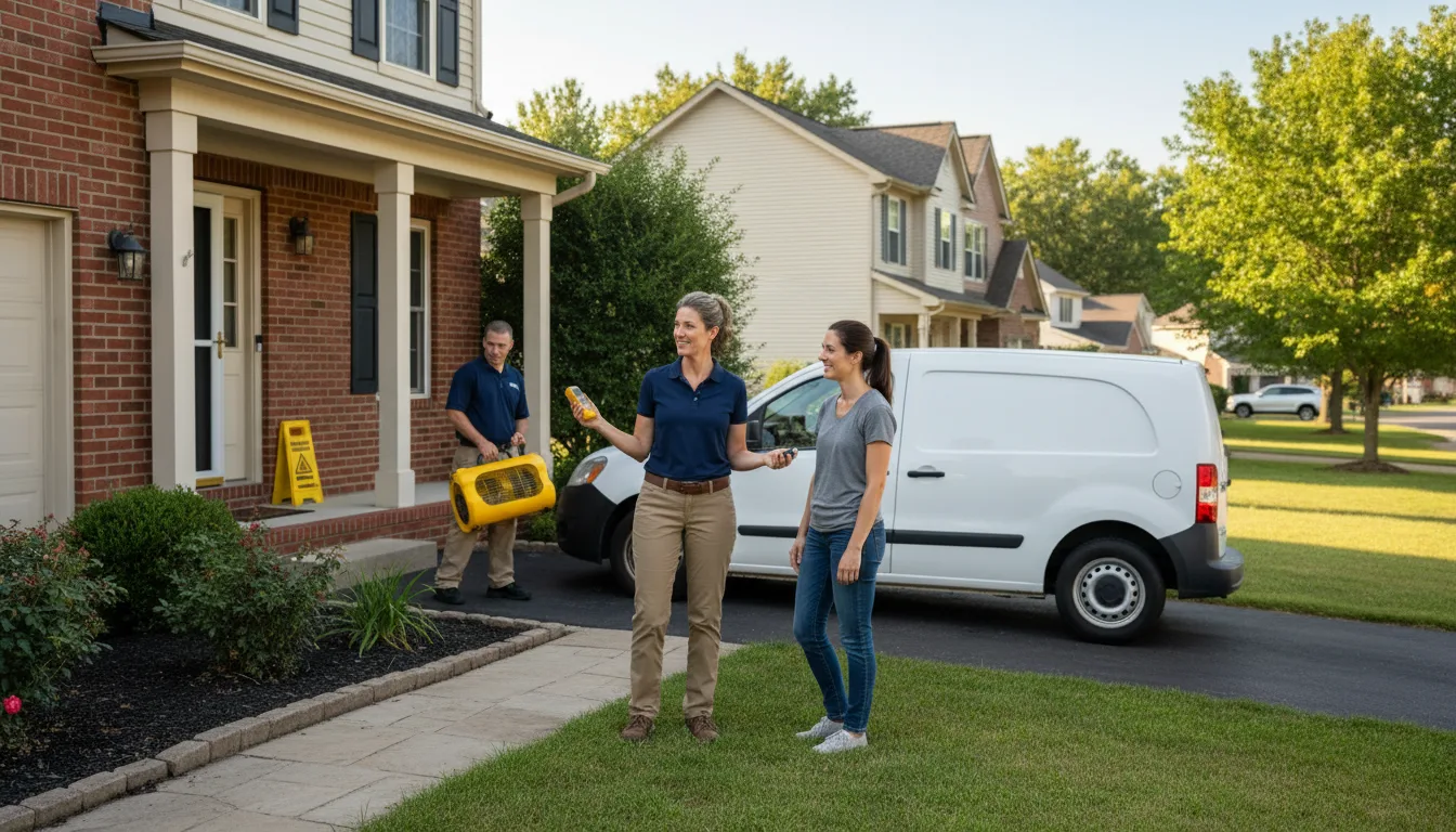 Residential water damage restoration in Mitchell, SD